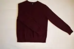 ユニクロ　ウォッシャブルミラノリブ　クルーネックセーター