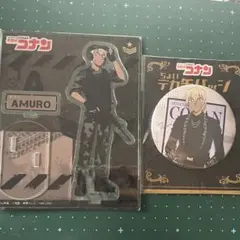 名探偵コナン　サバイバルシリーズ アクリルスタンド　缶バッジ ランウェイ 安室透