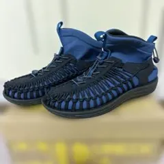 KEEN UNEEK ネイビー 編み込み サンダル