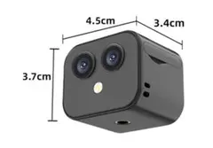 超小型 防犯カメラ 128GB付　きマグネット式 デュアルレンズ防犯 屋外用のサムネイル