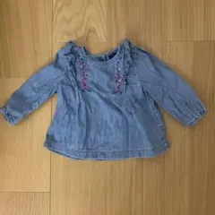 baby GAP デニム　ブラウス　12-18ヶ月