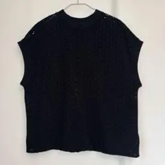 SHIPS ノースリーブ カットソー ブラック　シップスのサムネイル