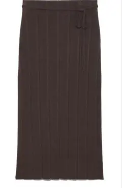 Mila Owen ニットタイトスカート ダークブラウン