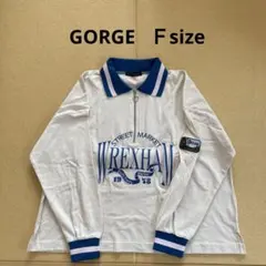 GORGE 襟付き刺繍長袖　F sizeのサムネイル