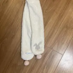 【ファミリア】うさぎマフラー 白