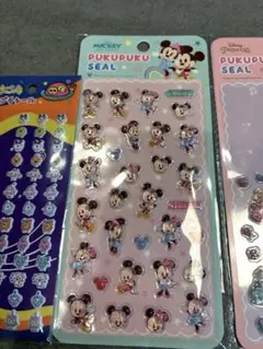 【正規品】ぷくぷくシール　ミッキー・ミニー