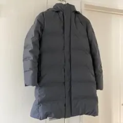 美品UNIQLO シームレスダウンコート　グレーM