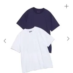 美品ザノースフェイスパープルレーベル2packTシャツXLパープルのみ