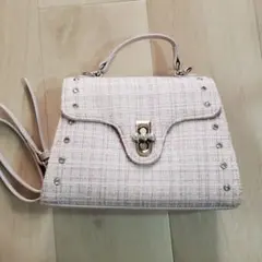 ルミニョン Lumignon houndstooth 2way バックピンク - メルカリ