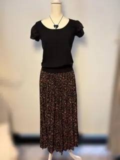 green label relaxing★黒★サマーニット★美品