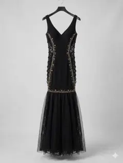 【高級キャバドレス】Angel R サイドシアー マーメイド ロング ブラック