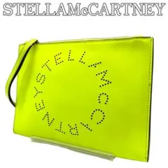 【人気レア】ステラマッカートニー バッグ ポーチ クラッチバッグ 黄色　イエロー