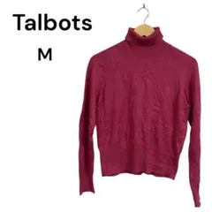 Talbots ピンク タートルネック セーター M