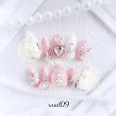 ネイルチップオーダー推し活痛ネイル量産型ワンホン韓国地雷系フレンチガーリーy2k