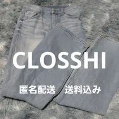 【CLOSSHI 】ストレートデニム ライトブルー フレア