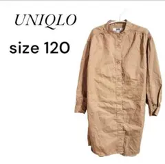 最終価格❣️詰め放題対象❣️ユニクロ☆　女の子　シャツワンピース　ベージュ