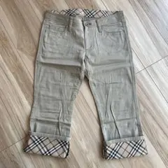 BURBERRY ブルーレーベル クロップドパンツ サイズ36