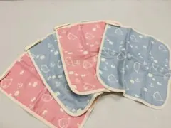 154.☆4枚セット☆6重織ガーゼループ付きタオル