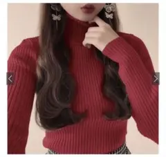 GRL グレイル タートルネックリブニットトップス[k8534v]