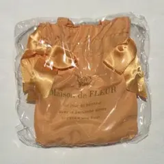 メゾンドフルール　ダブルリボンギャザートートバッグキーホルダー2　オレンジ