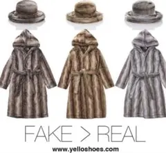 yelloサイズフリーファーコート