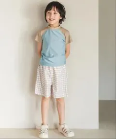 新品 PAIR MANON★ラッシュガード スイムパンツ セット チェック 水着