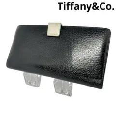 【Tiffany&Co.】ティファニー　ロゴグリップ 長財布　レザー　 ブラックのサムネイル