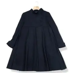 美品 ジルスチュアート 上品 ワンピース 黒 Aライン サイズ4 くるみボタン