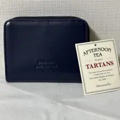 AfternoonTea 二つ折り財布 ネイビー タータンチェック 新品タグ付きのサムネイル