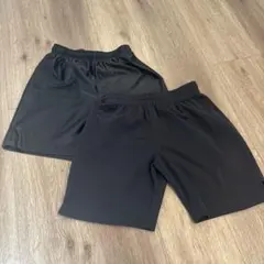 サッカー　練習着　黒　パンツ　130