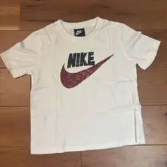 【美品】NIKE ナイキ 手書き風 ビッグスウッシュ ロゴ Tシャツ 白 S