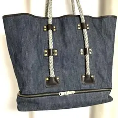 希少 EVISU エヴィス エビス デニム生地×本革 レザー ハンドバッグ 2025年最新】EVISU メンズ ショルダーバッグの人気アイテム