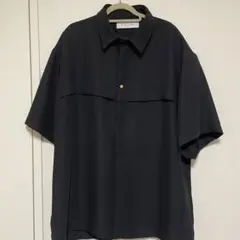 美品 CULLNIオープンカラーフラップシャツ Mサイズ cullni 23-SS-014/ ジップフロントオープンカラーシャツ サイズ2