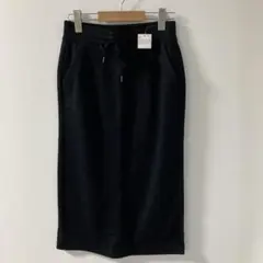 【新品未使用品】UNIQLO スウェットナローロングスカート 黒