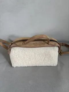 ZARA ボアスエードショルダーバッグ