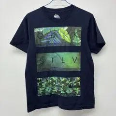 Quiksilver ネイビー 半袖Tシャツ　S ラ56