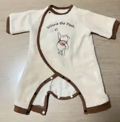 値下【2〜3回着用】ベビー服　新生児　プーさん　もこもこ　ディズニー
