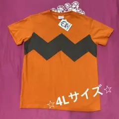 ジャイアンなりきりTシャツ 【4L】ギザギザ ドラえもん サンリオ オレンジのサムネイル