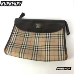 BURBERRY バーバリー ノバチェック クラッチバッグ セカンドバッグ