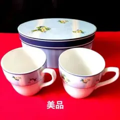 NＡRUMI 花柄ティーカップ 2個セット ペアカップ　［新品·未使用]