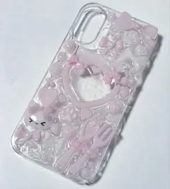 平成女児 iPhoneケースデコ iPhone16 量産型 地雷系♡現品♡