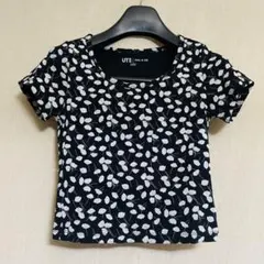 UNIQLO ユニクロ　Paul & Joe 花柄 半袖Tシャツ 黒