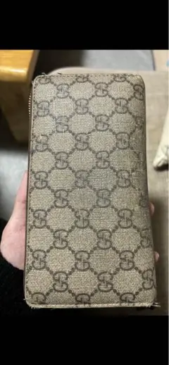 GGパターン ベージュ 長財布