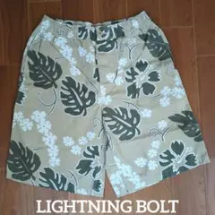 LIGHTNING BOLT★ボタニカル柄ハーフパンツ★美品のサムネイル