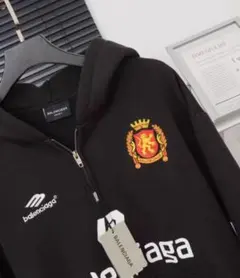 美品フルジップパーカー ブラック パリス10 M