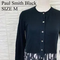 Paul Smith Blackレディース 長袖 ニット カーディガン 黒 M
