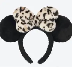 ミニー 耳 カチューシャ ヒョウ柄