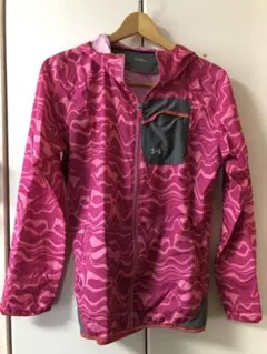 UNDER ARMOUR ピンク・グレー ウィンドブレーカー LG