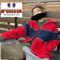 マクレガー　90s ボアジャケット　パーカー　人気カラー刺繍一点物古着.