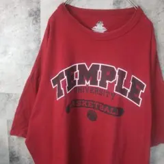 半袖TシャツUSA古着ビッグオーバーサイズレッドXL　C47,26